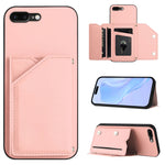 皮膚觸感四卡槽手機殼附手腕帶，適用於 iPhone 12 mini、iPhone 11 Pro Max、iPhone 11、iPhone 11 Pro、iPhone X / XS、iPhone XR、iPhone XS Max、iPhone 7 Plus / 8 Plus