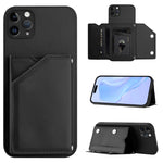 皮膚觸感四卡槽手機殼附手腕帶，適用於 iPhone 12 mini、iPhone 11 Pro Max、iPhone 11、iPhone 11 Pro、iPhone X / XS、iPhone XR、iPhone XS Max、iPhone 7 Plus / 8 Plus