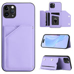 皮膚觸感四卡槽手機殼附手腕帶，適用於 iPhone 12 mini、iPhone 11 Pro Max、iPhone 11、iPhone 11 Pro、iPhone X / XS、iPhone XR、iPhone XS Max、iPhone 7 Plus / 8 Plus