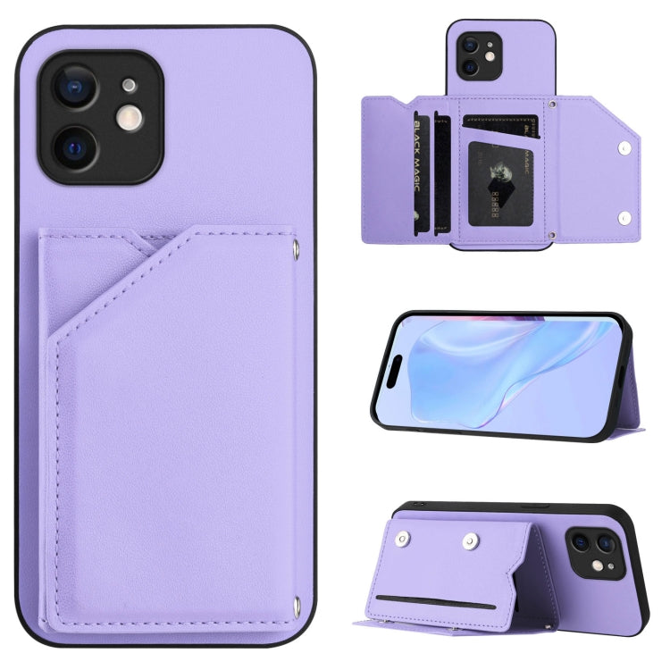 皮膚觸感四卡槽手機殼附手腕帶，適用於 iPhone 7 / 8 / SE 2020 2022、iPhone 13 Pro Max、iPhone 13 Pro、iPhone 13、iPhone 13 mini、iPhone 12、iPhone 12 Pro Max、iPhone 12 Pro