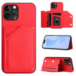 皮膚觸感四卡槽手機殼附手腕帶，適用於 iPhone 7 / 8 / SE 2020 2022、iPhone 13 Pro Max、iPhone 13 Pro、iPhone 13、iPhone 13 mini、iPhone 12、iPhone 12 Pro Max、iPhone 12 Pro