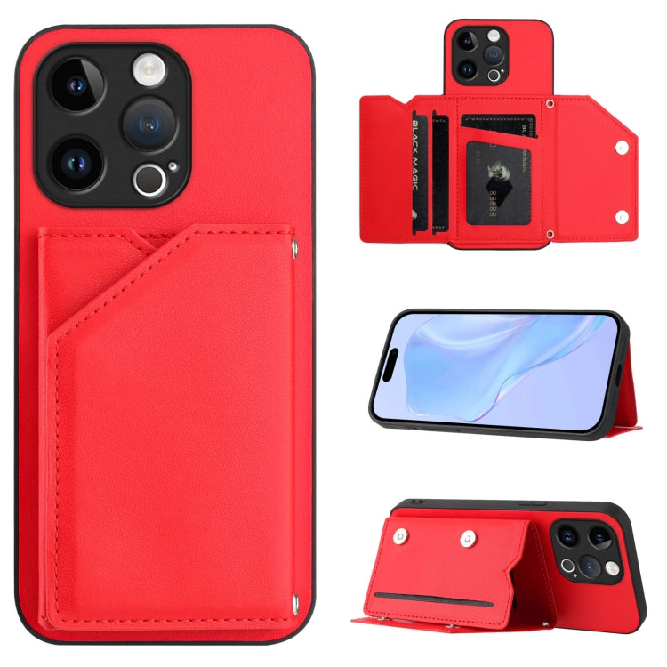 皮膚觸感四卡槽手機殼附手腕帶，適用於 iPhone 7 / 8 / SE 2020 2022、iPhone 13 Pro Max、iPhone 13 Pro、iPhone 13、iPhone 13 mini、iPhone 12、iPhone 12 Pro Max、iPhone 12 Pro