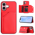 皮膚觸感四卡槽手機殼附手腕帶，適用於 iPhone 17 Pro Max、iPhone 17 Pro、iPhone 17、iPhone Air、iPhone 16 Pro Max、iPhone 16 Pro、iPhone 16 Plus、iPhone 16