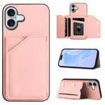 皮膚觸感四卡槽手機殼附手腕帶，適用於 iPhone 17 Pro Max、iPhone 17 Pro、iPhone 17、iPhone Air、iPhone 16 Pro Max、iPhone 16 Pro、iPhone 16 Plus、iPhone 16