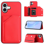 皮膚觸感四卡槽手機殼附手腕帶，適用於 iPhone 17 Pro Max、iPhone 17 Pro、iPhone 17、iPhone Air、iPhone 16 Pro Max、iPhone 16 Pro、iPhone 16 Plus、iPhone 16