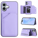 皮膚觸感四卡槽手機殼附手腕帶，適用於 iPhone 17 Pro Max、iPhone 17 Pro、iPhone 17、iPhone Air、iPhone 16 Pro Max、iPhone 16 Pro、iPhone 16 Plus、iPhone 16