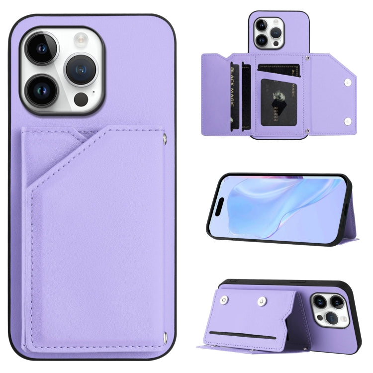 皮膚觸感四卡槽手機殼附手腕帶，適用於 iPhone 17 Pro Max、iPhone 17 Pro、iPhone 17、iPhone Air、iPhone 16 Pro Max、iPhone 16 Pro、iPhone 16 Plus、iPhone 16