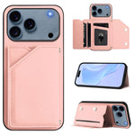 皮膚觸感四卡槽手機殼附手腕帶，適用於 iPhone 17 Pro Max、iPhone 17 Pro、iPhone 17、iPhone Air、iPhone 16 Pro Max、iPhone 16 Pro、iPhone 16 Plus、iPhone 16