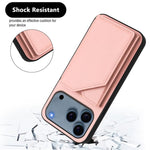 皮膚觸感四卡槽手機殼附手腕帶，適用於 iPhone 17 Pro Max、iPhone 17 Pro、iPhone 17、iPhone Air、iPhone 16 Pro Max、iPhone 16 Pro、iPhone 16 Plus、iPhone 16