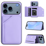 皮膚觸感四卡槽手機殼附手腕帶，適用於 iPhone 17 Pro Max、iPhone 17 Pro、iPhone 17、iPhone Air、iPhone 16 Pro Max、iPhone 16 Pro、iPhone 16 Plus、iPhone 16