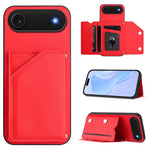 皮膚觸感四卡槽手機殼附手腕帶，適用於 iPhone 17 Pro Max、iPhone 17 Pro、iPhone 17、iPhone Air、iPhone 16 Pro Max、iPhone 16 Pro、iPhone 16 Plus、iPhone 16