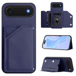 皮膚觸感四卡槽手機殼附手腕帶，適用於 iPhone 17 Pro Max、iPhone 17 Pro、iPhone 17、iPhone Air、iPhone 16 Pro Max、iPhone 16 Pro、iPhone 16 Plus、iPhone 16
