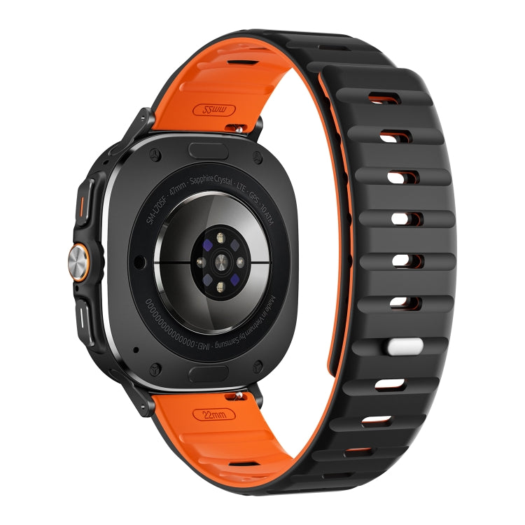 磁吸矽膠錶帶，適用於 Samsung Galaxy Watch Ultra 47mm / Ultra 2025