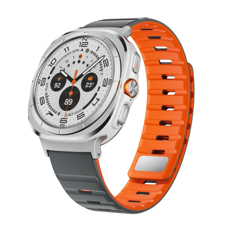 磁吸矽膠錶帶，適用於 Samsung Galaxy Watch Ultra 47mm / Ultra 2025