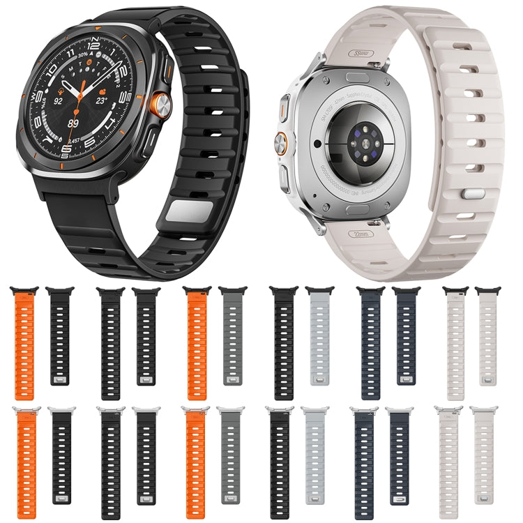 磁吸矽膠錶帶，適用於 Samsung Galaxy Watch Ultra 47mm / Ultra 2025