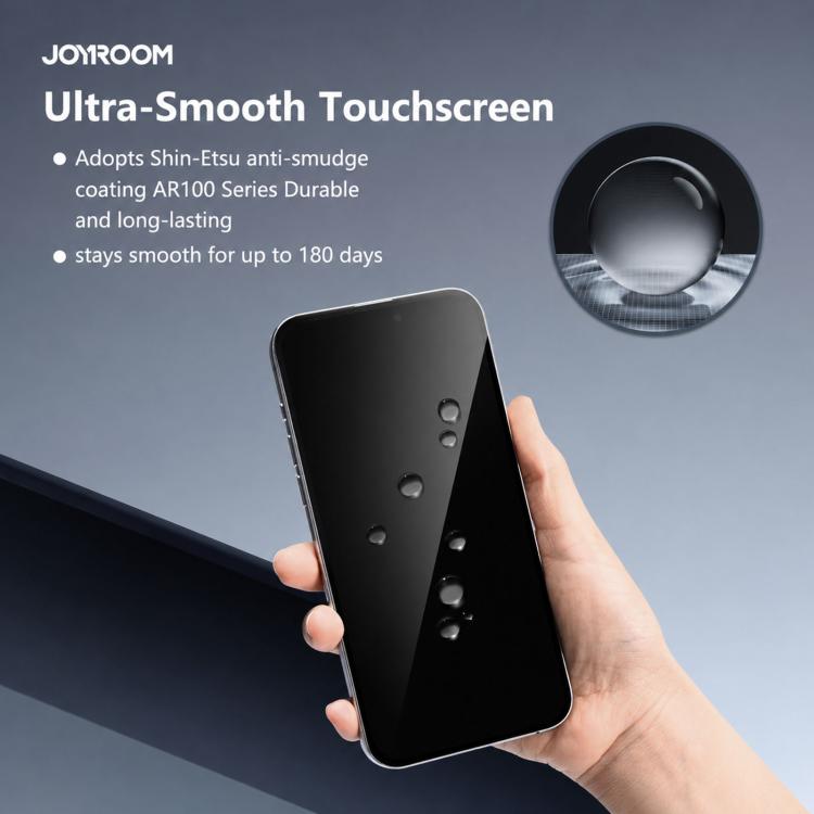 JOYROOM Knight 系列 2.5D 全屏高清鋼化玻璃膜，適用於 iPhone 17 Pro Max，適用於 iPhone 17 Pro，適用於 iPhone 17，適用於 iPhone Air，適用於 iPhone 15 Pro Max，適用於 iPhone 15 Pro