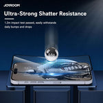 JOYROOM Knight 系列 2.5D 全屏高清鋼化玻璃膜，適用於 iPhone 17 Pro Max，適用於 iPhone 17 Pro，適用於 iPhone 17，適用於 iPhone Air，適用於 iPhone 15 Pro Max，適用於 iPhone 15 Pro
