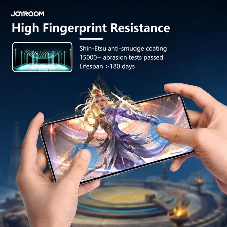 JOYROOM Knight 系列 2.5D 全屏高清鋼化玻璃膜，適用於 iPhone 17 Pro Max，適用於 iPhone 17 Pro，適用於 iPhone 17，適用於 iPhone Air，適用於 iPhone 15 Pro Max，適用於 iPhone 15 Pro