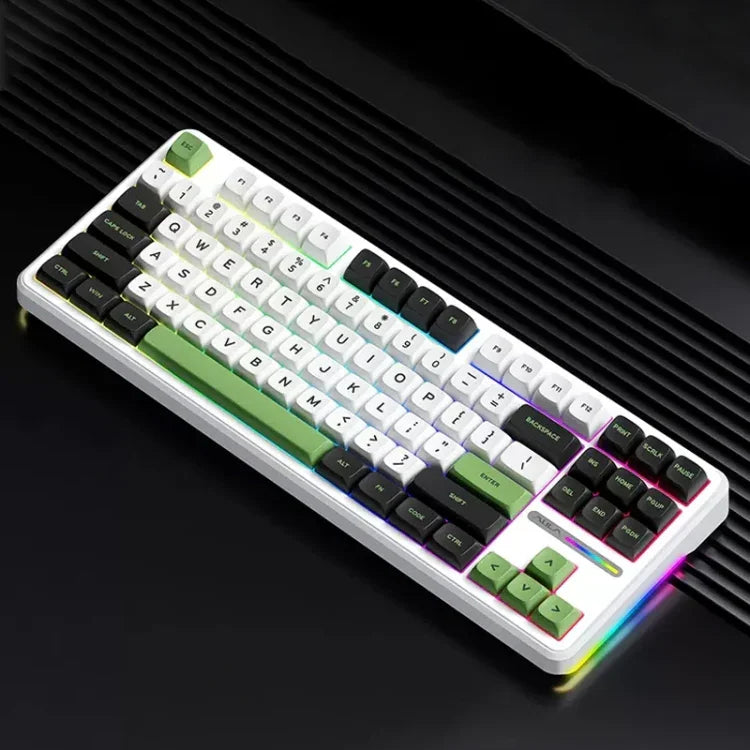AULA F87 87 Keys Wired/2.4G/Bluetooth Three Model Customized RGB Mechanical Keyboard