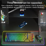 AULA F98Pro V3 99鍵有線/2.4G/藍牙三模RGB機械鍵盤，冰晶軸