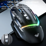 AULA S12 Pro 12800DPI Wired RGB Gaming Mouse