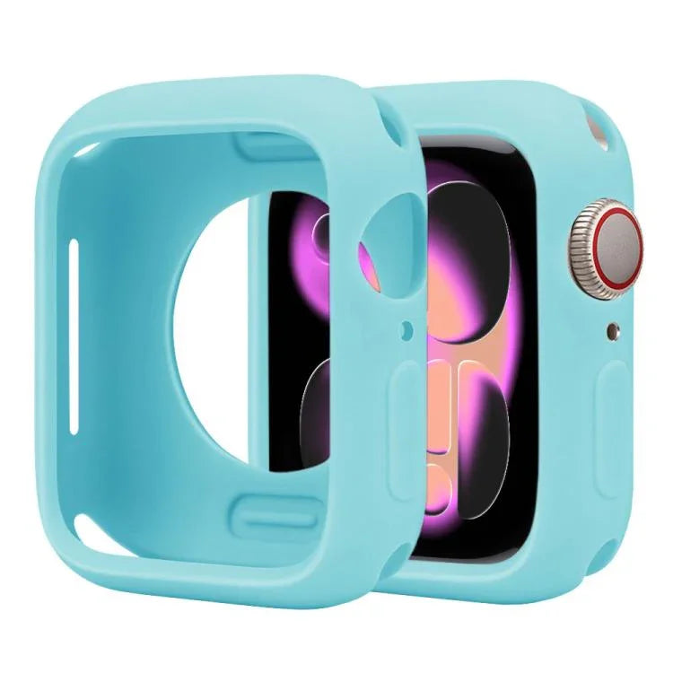 糖果矽膠半覆蓋錶殼，適用於 Apple Watch 系列 11 / 10 46mm