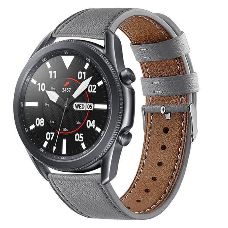 適用於 Galaxy Watch 3 45mm 皮革替換錶帶，適用於 Galaxy Watch 3 45mm