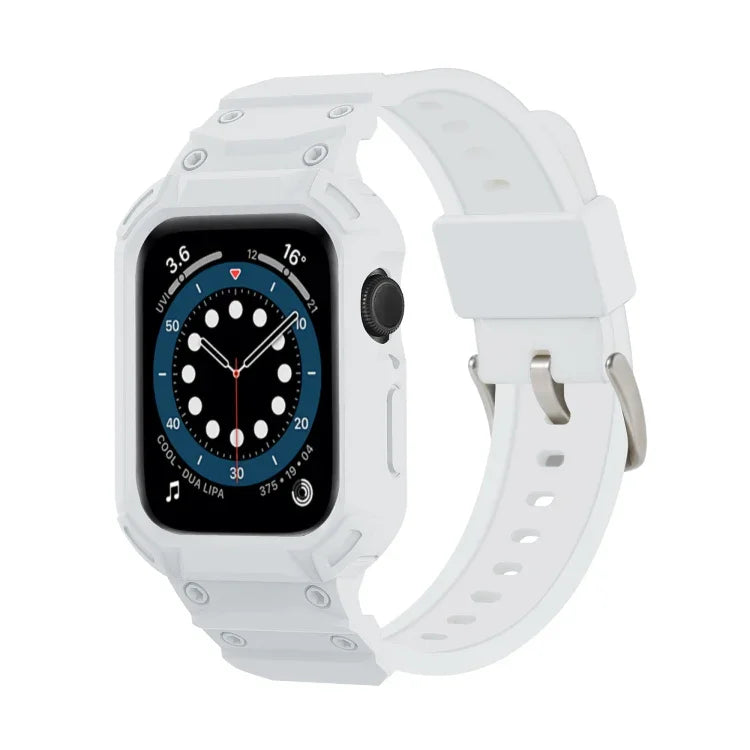 裝甲 TPU 錶殼一體式錶帶，適用於 Apple Watch 系列 10 / 11 46mm，適用於 Apple Watch 系列 10 / 11 42mm
