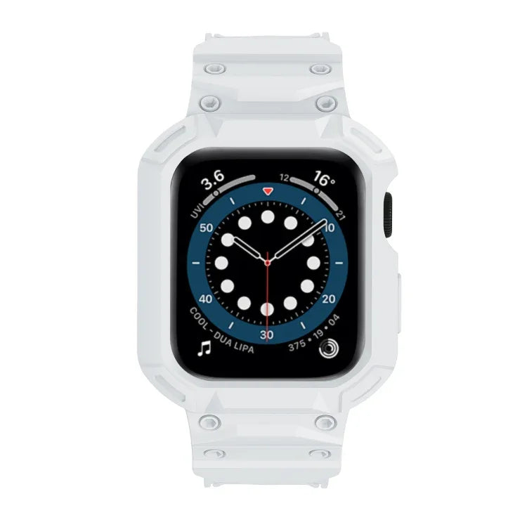 裝甲 TPU 錶殼一體式錶帶，適用於 Apple Watch 系列 10 / 11 46mm，適用於 Apple Watch 系列 10 / 11 42mm