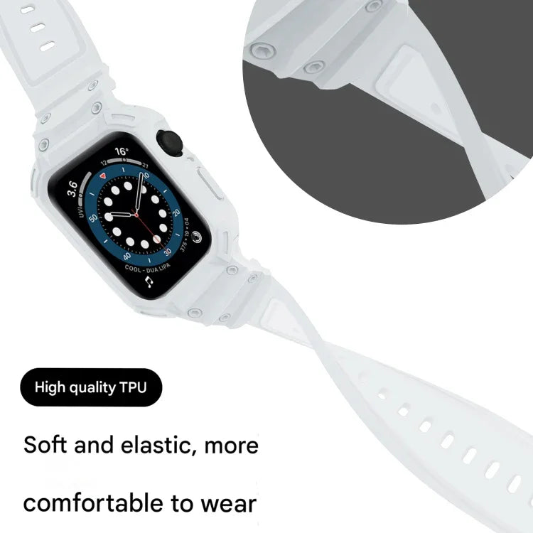 裝甲 TPU 錶殼一體式錶帶，適用於 Apple Watch 系列 10 / 11 46mm，適用於 Apple Watch 系列 10 / 11 42mm