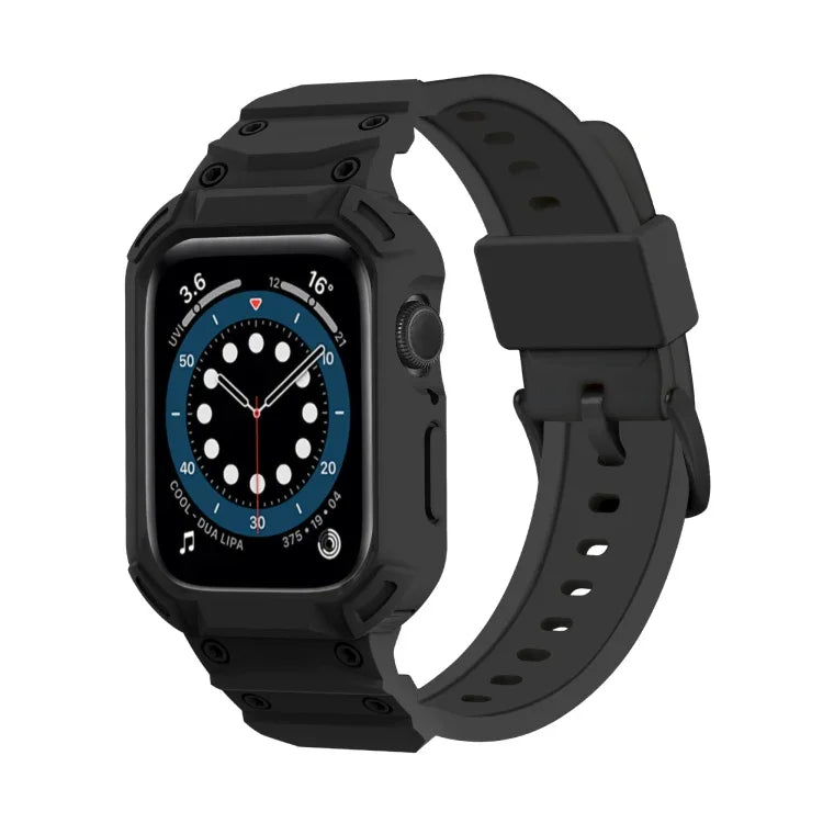 裝甲 TPU 錶殼一體式錶帶，適用於 Apple Watch 系列 10 / 11 46mm，適用於 Apple Watch 系列 10 / 11 42mm