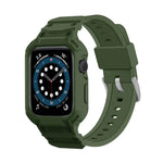 裝甲 TPU 錶殼一體式錶帶，適用於 Apple Watch 系列 10 / 11 46mm，適用於 Apple Watch 系列 10 / 11 42mm