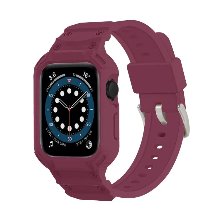 裝甲 TPU 錶殼一體式錶帶，適用於 Apple Watch 系列 10 / 11 46mm，適用於 Apple Watch 系列 10 / 11 42mm
