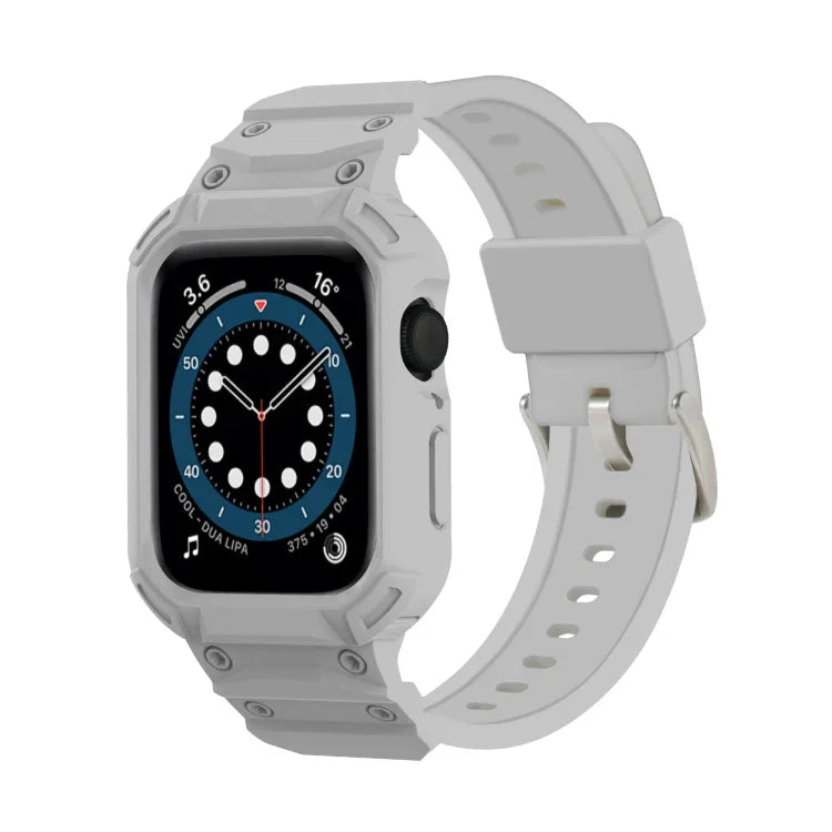 裝甲 TPU 錶殼一體式錶帶，適用於 Apple Watch 系列 10 / 11 46mm，適用於 Apple Watch 系列 10 / 11 42mm