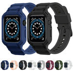 裝甲 TPU 錶殼一體式錶帶，適用於 Apple Watch 系列 10 / 11 46mm，適用於 Apple Watch 系列 10 / 11 42mm