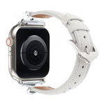 X形扣點紋真皮錶帶，適用於 Apple Watch 46mm / 49mm / 45mm / 44mm，適用於 Apple Watch 42mm / 41mm / 40mm / 38mm