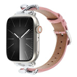X形扣點紋真皮錶帶，適用於 Apple Watch 46mm / 49mm / 45mm / 44mm，適用於 Apple Watch 42mm / 41mm / 40mm / 38mm