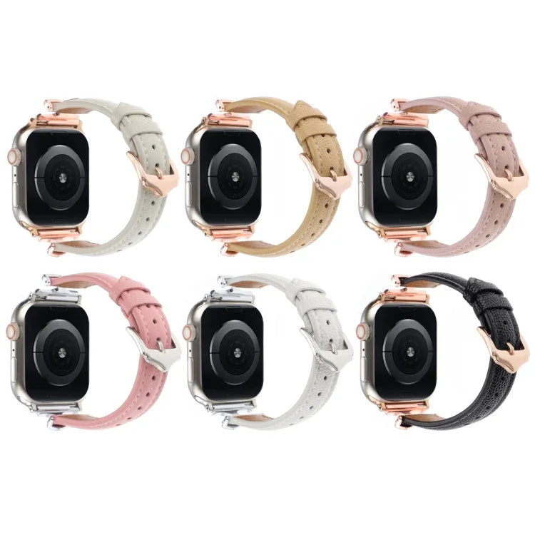 X形扣點紋真皮錶帶，適用於 Apple Watch 46mm / 49mm / 45mm / 44mm，適用於 Apple Watch 42mm / 41mm / 40mm / 38mm