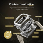RedPepper 裝甲金屬殼一體式矽膠錶帶，適用於 Apple Watch 44mm / 45mm
