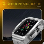 RedPepper 裝甲金屬殼一體式矽膠錶帶，適用於 Apple Watch 44mm / 45mm