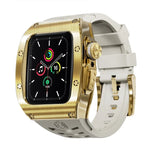 RedPepper 裝甲金屬殼一體式矽膠錶帶，適用於 Apple Watch 44mm / 45mm