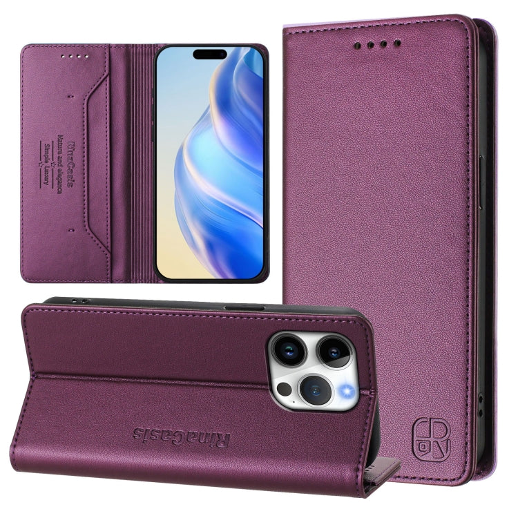 RC01 雙折磁吸 RFID 皮革手機殼，適用於 iPhone 17e / 16e、iPhone 17 Pro Max、iPhone 17 Pro、iPhone 17、iPhone Air、iPhone 16 Pro Max