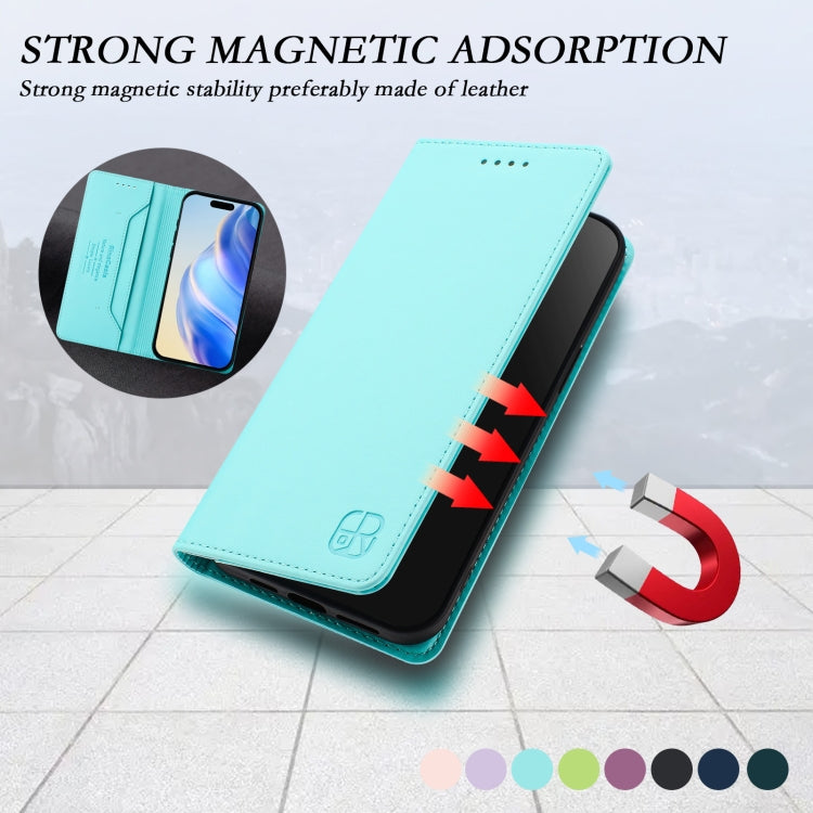 RC01 雙折磁吸 RFID 皮革手機殼，適用於 iPhone 16 Pro、iPhone 16 Plus、iPhone 16、iPhone 15 Pro Max、iPhone 15 Pro、iPhone 15 Plus