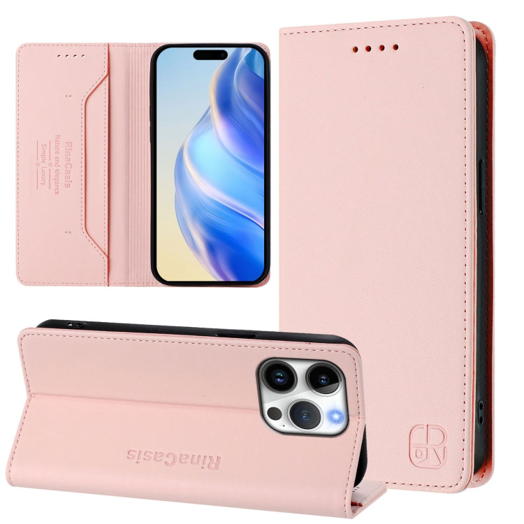 RC01 雙折磁吸 RFID 皮革手機殼，適用於 iPhone 16 Pro、iPhone 16 Plus、iPhone 16、iPhone 15 Pro Max、iPhone 15 Pro、iPhone 15 Plus