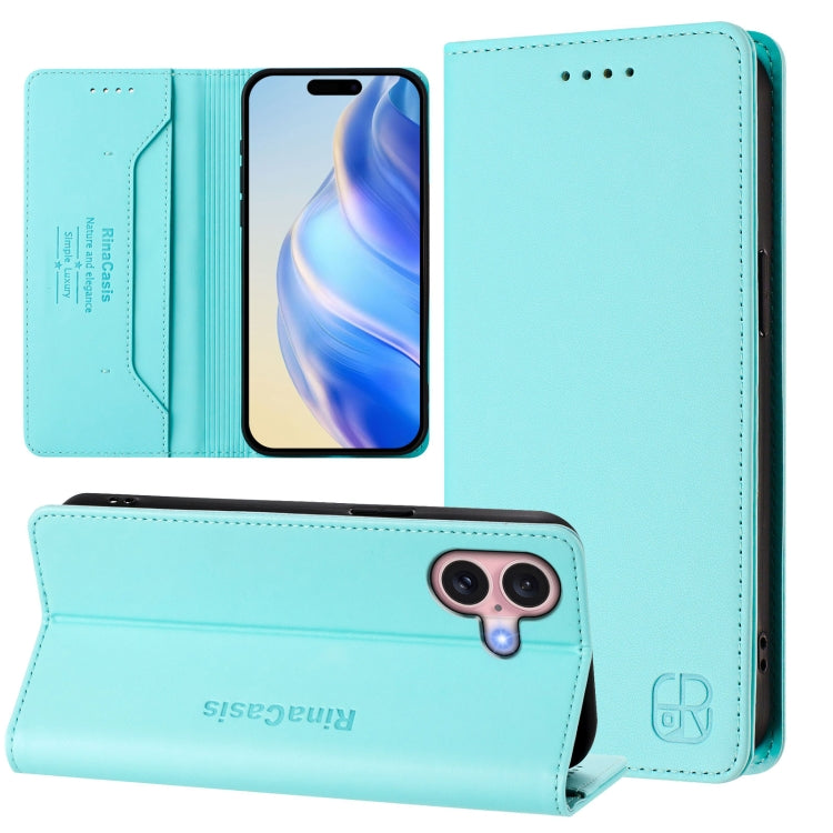 RC01 雙折磁吸 RFID 皮革手機殼，適用於 iPhone 16 Pro、iPhone 16 Plus、iPhone 16、iPhone 15 Pro Max、iPhone 15 Pro、iPhone 15 Plus