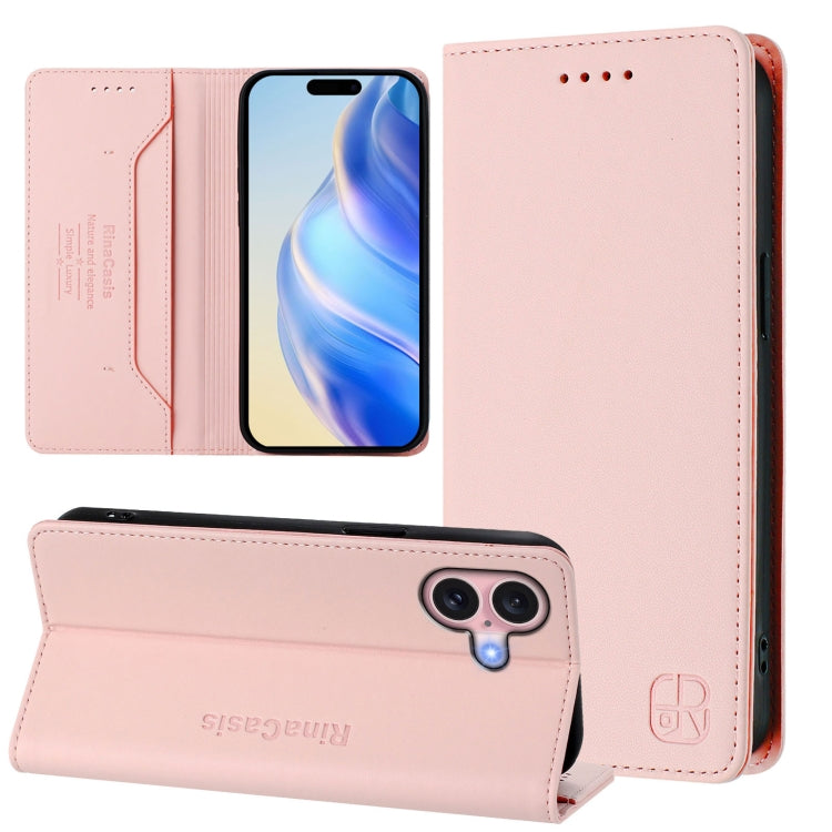 RC01 雙折磁吸 RFID 皮革手機殼，適用於 iPhone 16 Pro、iPhone 16 Plus、iPhone 16、iPhone 15 Pro Max、iPhone 15 Pro、iPhone 15 Plus