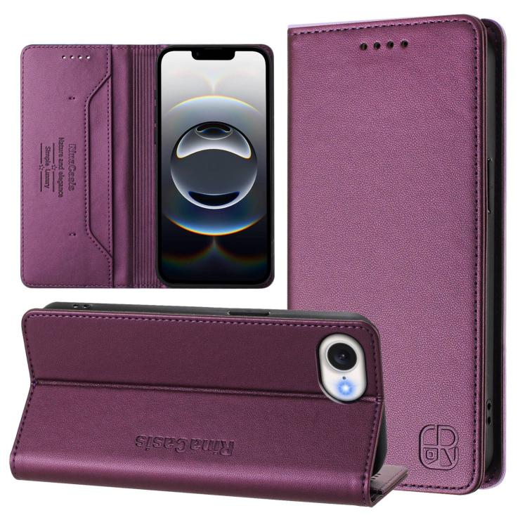 RC01 雙折磁吸 RFID 皮革手機殼，適用於 iPhone 17e / 16e、iPhone 17 Pro Max、iPhone 17 Pro、iPhone 17、iPhone Air、iPhone 16 Pro Max