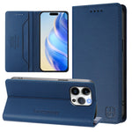RC01 雙折磁吸 RFID 皮革手機殼，適用於 iPhone 16 Pro、iPhone 16 Plus、iPhone 16、iPhone 15 Pro Max、iPhone 15 Pro、iPhone 15 Plus