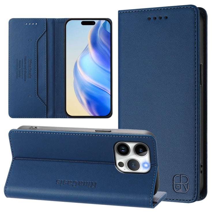 RC01 雙折磁吸 RFID 皮革手機殼，適用於 iPhone 16 Pro、iPhone 16 Plus、iPhone 16、iPhone 15 Pro Max、iPhone 15 Pro、iPhone 15 Plus