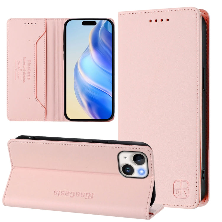 RC01 雙折磁吸 RFID 皮革手機殼，適用於 iPhone 16 Pro、iPhone 16 Plus、iPhone 16、iPhone 15 Pro Max、iPhone 15 Pro、iPhone 15 Plus